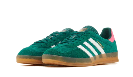 Adidas Gazelle Indoor Collegiate Green Lucid Pink - IG5929