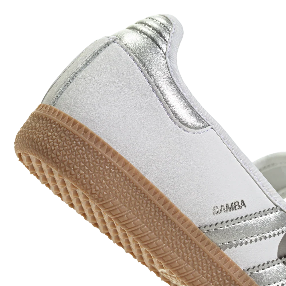 Adidas Samba Jane White Silver Metallic