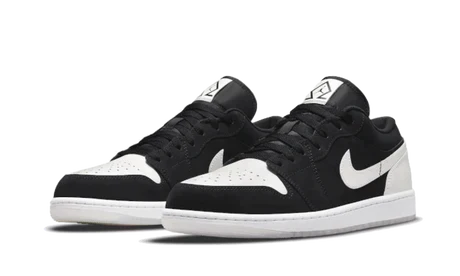 Air Jordan 1 Low Black White Diamond