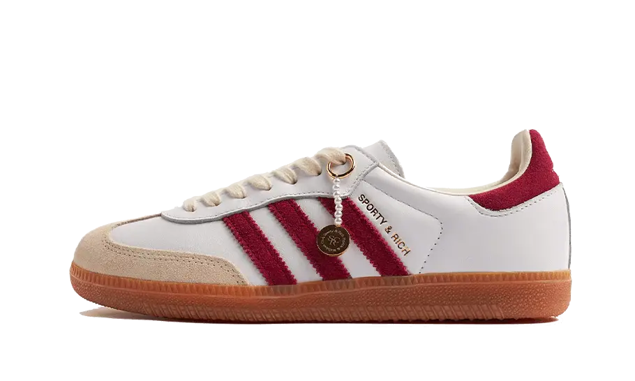 Adidas Samba OG Sporty & Rich White Core Burgundy - IF5660