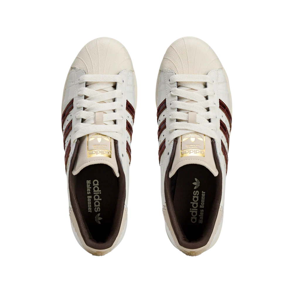 Adidas Superstar Wales Bonner White Brown Croc - KH8797