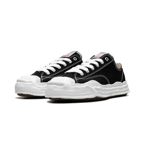 Maison Mihara Yasuhiro Hank OG Sole Canvas Low Black - A05FW702-BLK