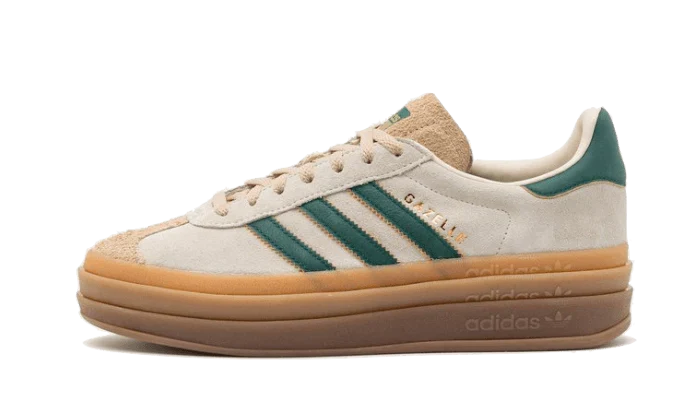 Adidas Gazelle Bold Magic Beige Collegiate Green - ID7056