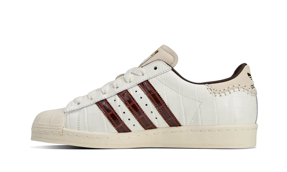 Adidas Superstar Wales Bonner White Brown Croc - KH8797