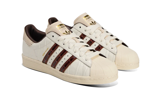 Adidas Superstar Wales Bonner White Brown Croc - KH8797