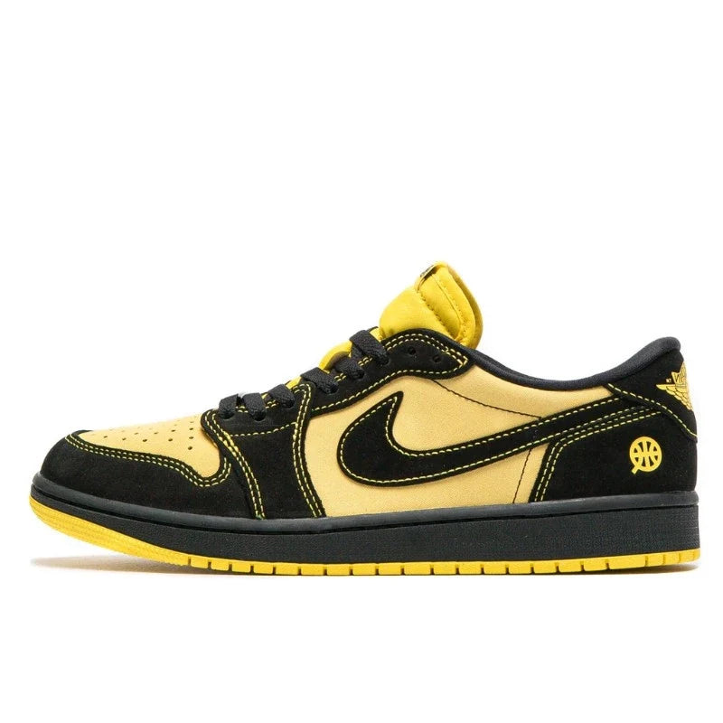 Air Jordan 1 Retro Low OG Quai 54 Black Tour Yellow Red