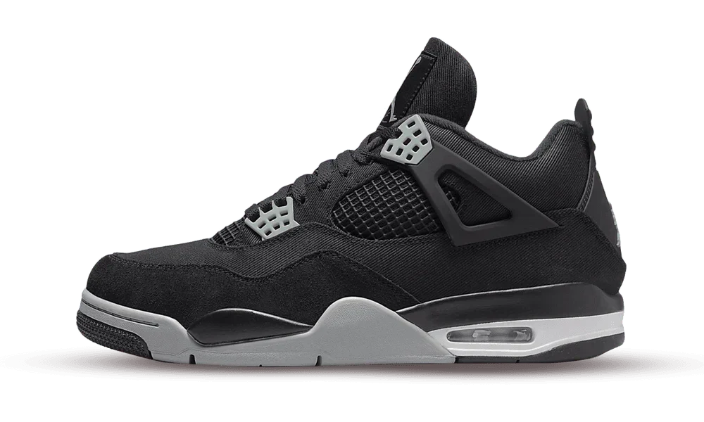 Jordan 4 Black Canvas