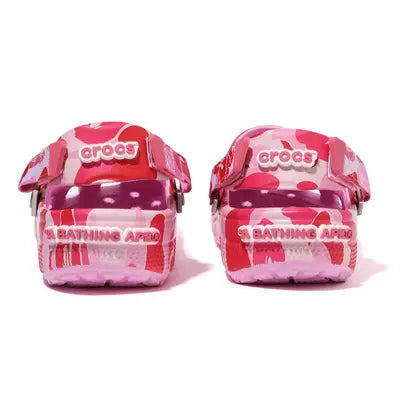 Crocs Classic Clog  A Bathing Ape ABC Camo Pink - 209627-6I2