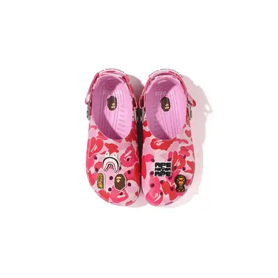 Crocs Classic Clog  A Bathing Ape ABC Camo Pink - 209627-6I2