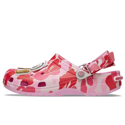 Crocs Classic Clog  A Bathing Ape ABC Camo Pink - 209627-6I2
