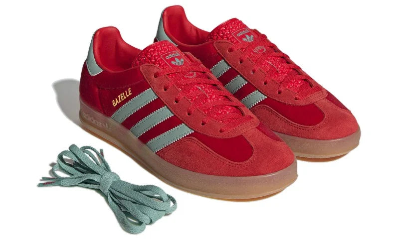 Adidas Gazelle Indoor Better Scarlet Hazy Green - IG6786
