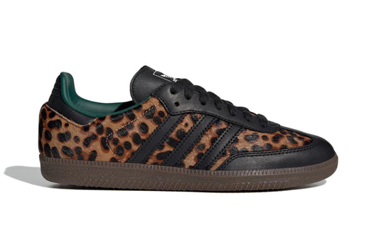 Adidas Samba OG Black Green Leopard - JI2735