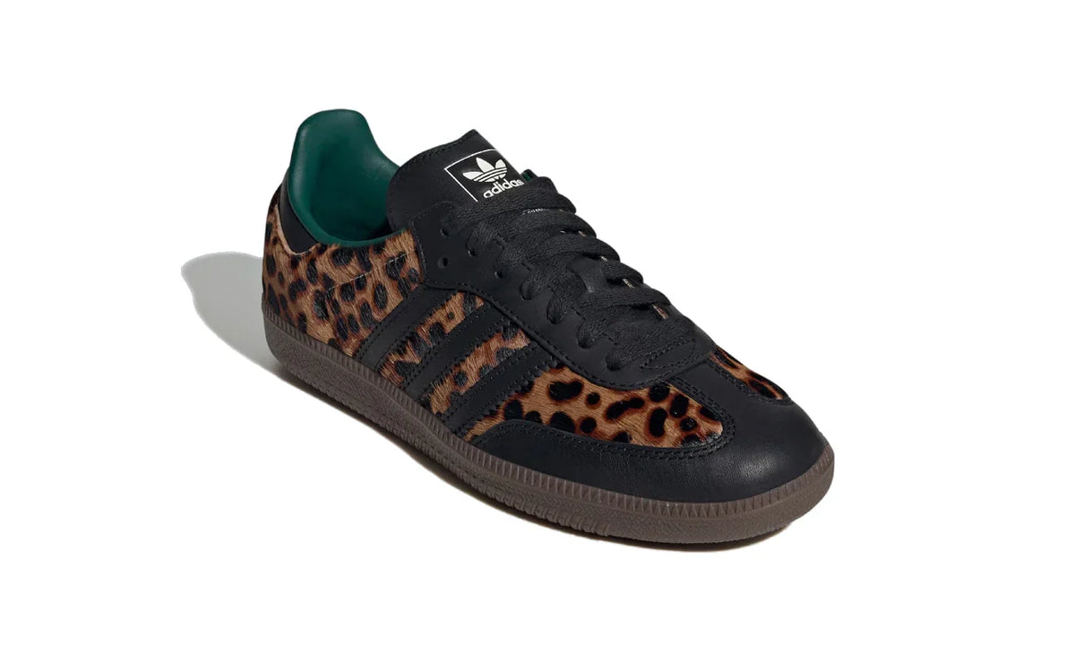 Adidas Samba OG Black Green Leopard - JI2735