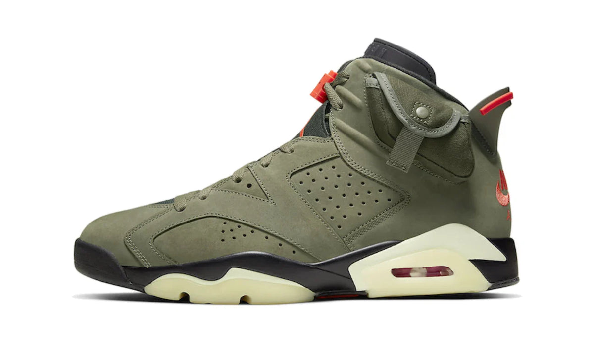 Air Jordan 6 Travis Scott Medium Olive  - CN1084-200