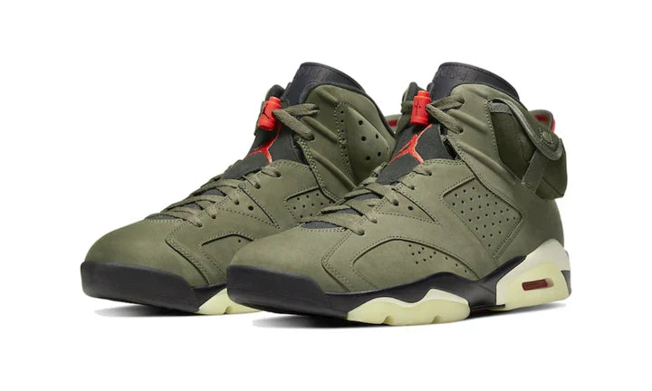 Air Jordan 6 Travis Scott Medium Olive  - CN1084-200