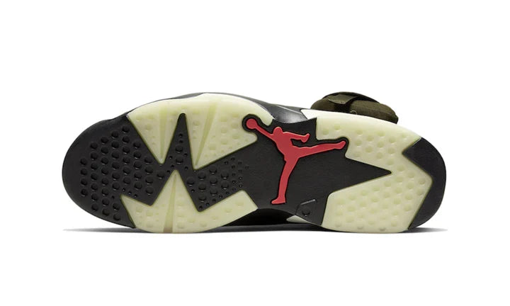 Air Jordan 6 Travis Scott Medium Olive  - CN1084-200