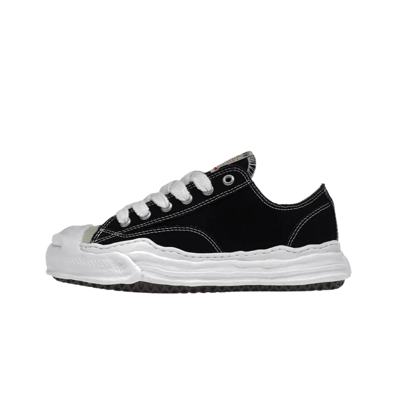 Maison Mihara Yasuhiro Hank OG Sole Canvas Low Black - A05FW702-BLK