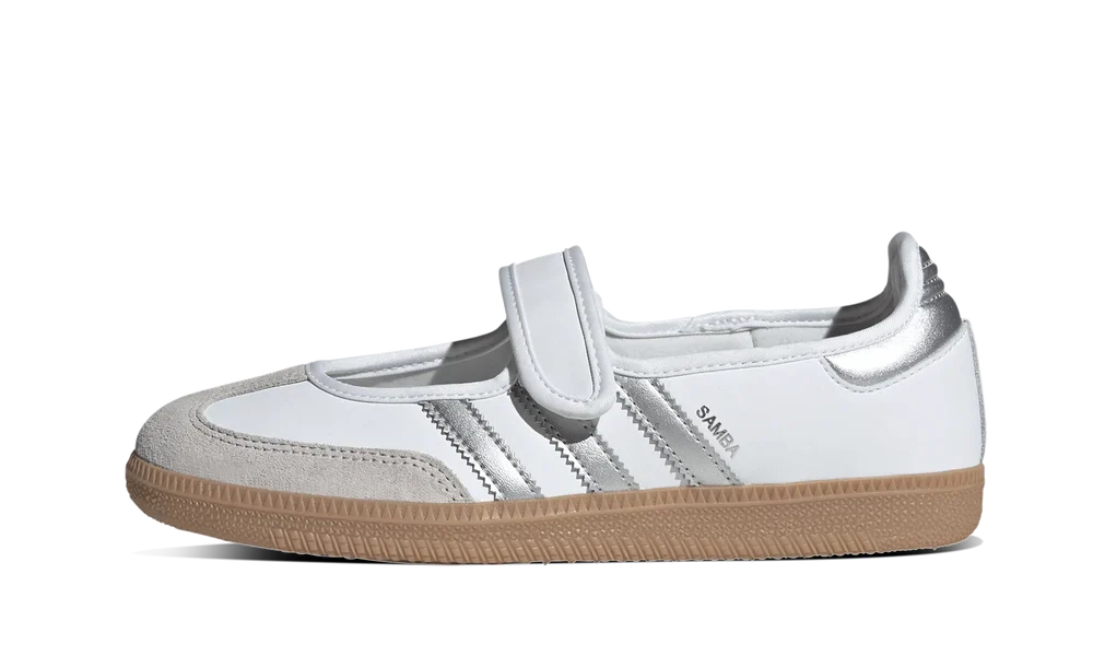 Adidas Samba Jane White Silver Metallic