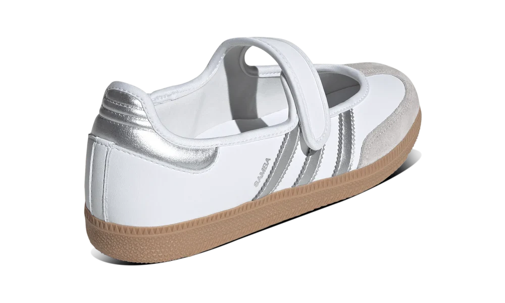 Adidas Samba Jane White Silver Metallic