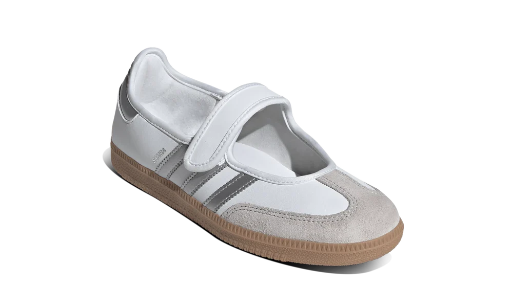 Adidas Samba Jane White Silver Metallic