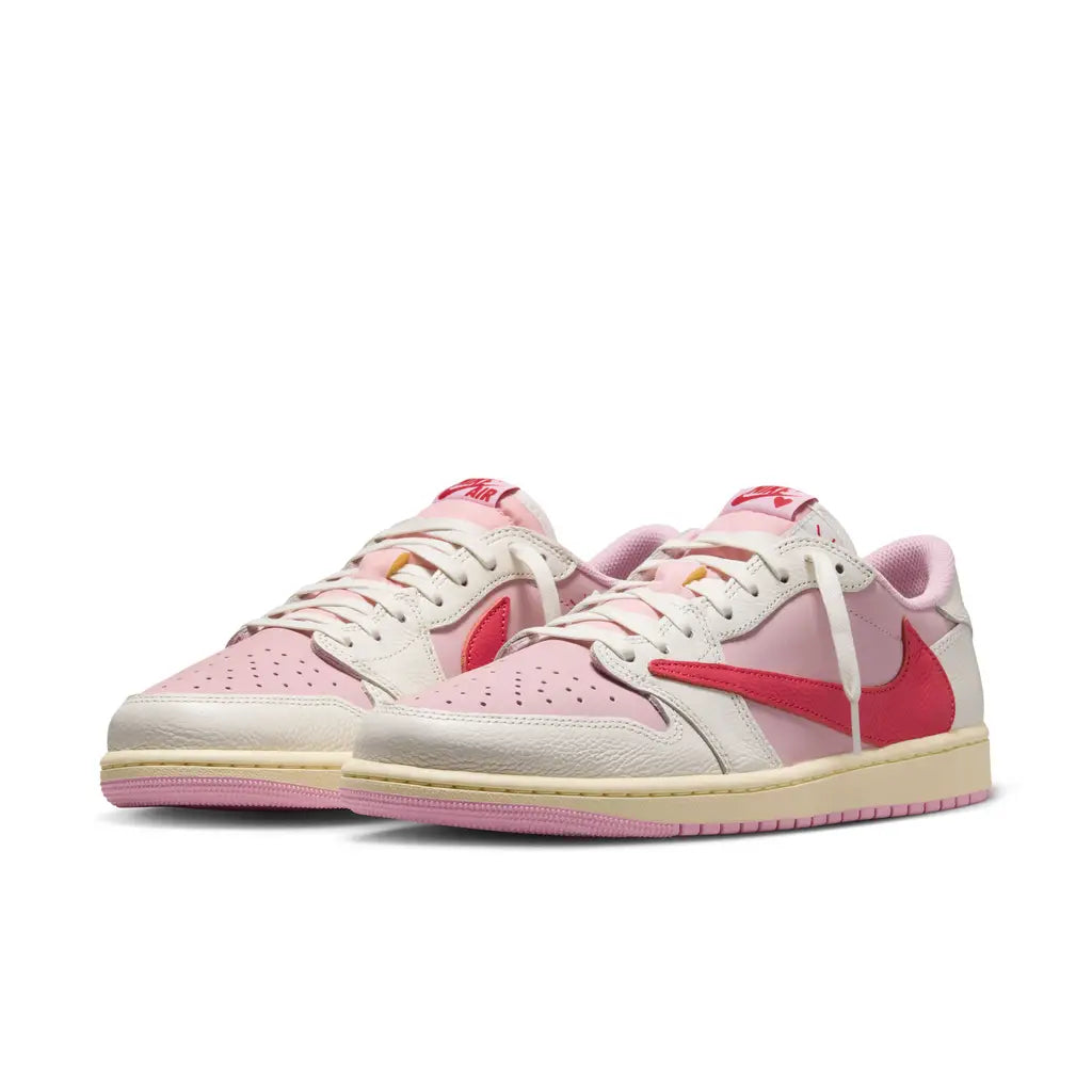 Nike Air Jordan 1 Retro Low OG SP Travis Scott Sail Tropical Pink