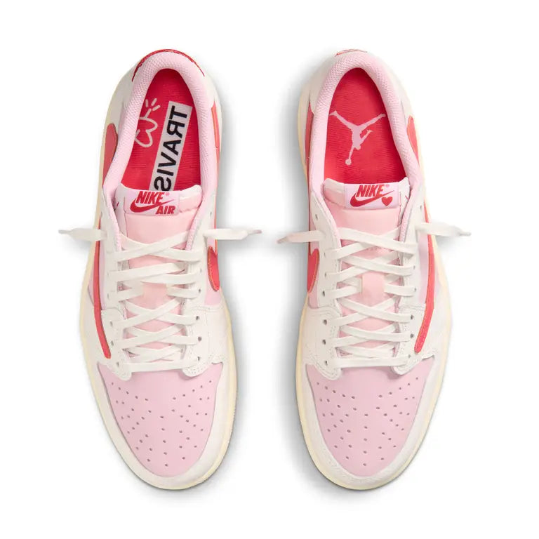 Nike Air Jordan 1 Retro Low OG SP Travis Scott Sail Tropical Pink